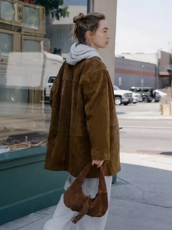 Zara NWT 100% leather long jacket 3046/255 - Picture 10 of 15